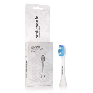 Smilesonic DailyWhite 2 szt - standardowe końcówki do mycia zębów, białe