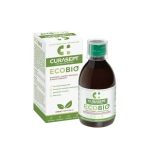 Curasept Eco Bio 300 ml - płyn do płukania jamy ustnej z ekstraktami roślinnymi bez mentolu