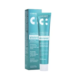Curasept Daycare Protection Booster Frozen Mint 75 ml - ochronna pasta do mycia zębów z CPC-HAP, smak mroźnej mięty