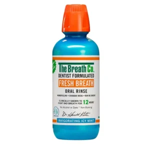 The Breath Co Fresh Mint 500 ml - płyn do płukania jamy ustnej na halitozę i nieświeży oddech