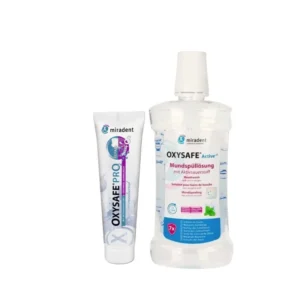 OxySafe — zestaw pasty i płynu do jamy ustnej, 575 ml