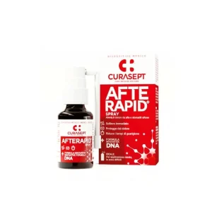 Curasept Afte Rapid DNA Spray - antybakteryjny płyn do miejscowego leczenia aft i stanów zapalnych, 15 ml