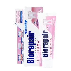 Biorepair Ochrona Dziąseł Peribioma NEW 75 ml - wzmacniająca pasta do mycia zębów z kwasem hialuronowym