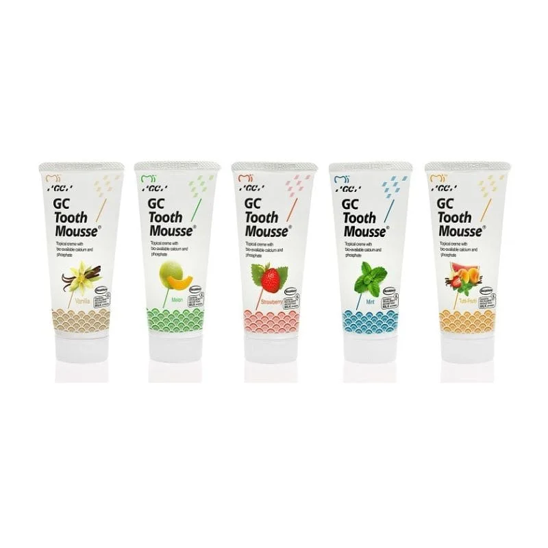 GC Tooth Mousse Truskawka - pasta bez fluoru płynne szkliwo, smak truskawka - obrazek 2