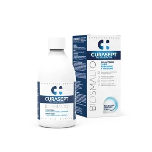 Curasept Biosmalto Próchnica, Erozja i Abrazja 300 ml - remineralizujący płyn do intensywnego wzmacniania szkliwa zębów